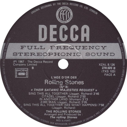 The Rolling Stones : «L'âge D'or» Des Rolling Stones - Vol 8 - Their Satanic Majesties Request (LP, Album, RE)
