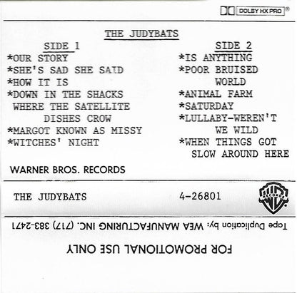 The Judybats* : The Judybats (Cass, Album, Promo)