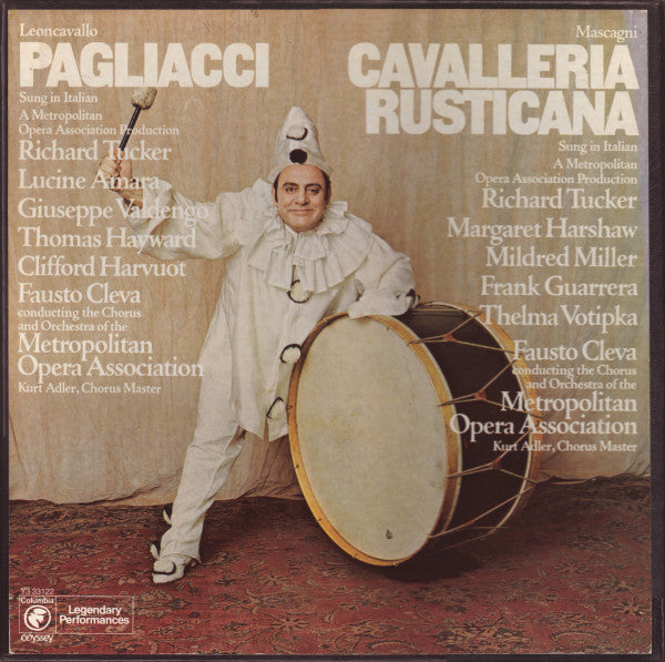 Ruggiero Leoncavallo, Pietro Mascagni, Richard Tucker (2), Lucine Amara, Giuseppe Valdengo, Thomas Hayward, Clifford Harvuot, Margaret Harshaw, Mildred Miller, Frank Guarrera, Thelma Votipka, Fausto Cleva Conducting The Chorus Of The Metropolitan Opera As : Pagliacci / Cavalleria Rusticana (3xLP, Mono + Box)