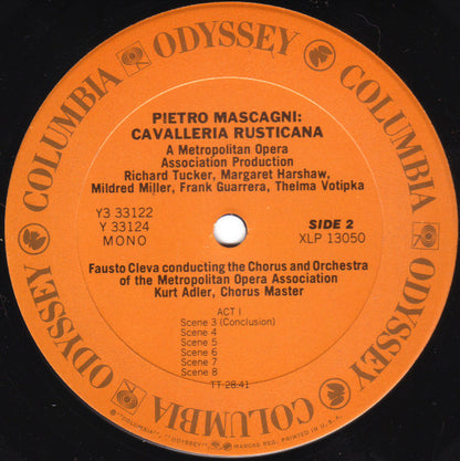Ruggiero Leoncavallo, Pietro Mascagni, Richard Tucker (2), Lucine Amara, Giuseppe Valdengo, Thomas Hayward, Clifford Harvuot, Margaret Harshaw, Mildred Miller, Frank Guarrera, Thelma Votipka, Fausto Cleva Conducting The Chorus Of The Metropolitan Opera As : Pagliacci / Cavalleria Rusticana (3xLP, Mono + Box)