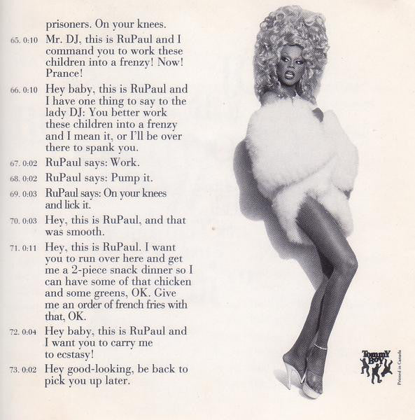 RuPaul : Everything You Always Wanted To Know About RuPaul *, * (But Were Afraid To Ask) (CD, Promo)