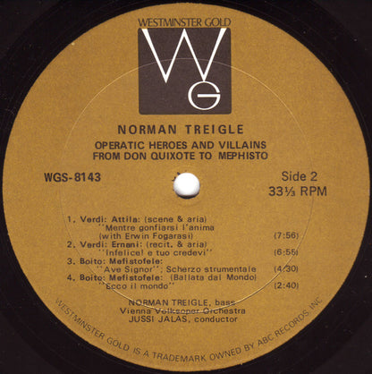 Norman Treigle : Operatic Heroes & Villains (LP, RE)