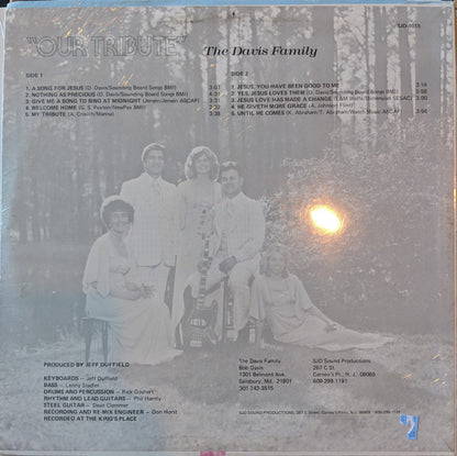 The Davis Family (6) : Our Tribute (LP, Album)