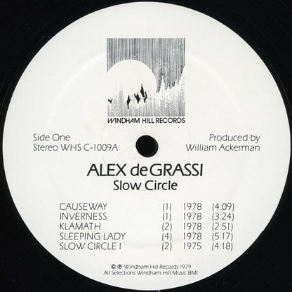 Alex De Grassi : Slow Circle (LP, Album, RP, RTI)