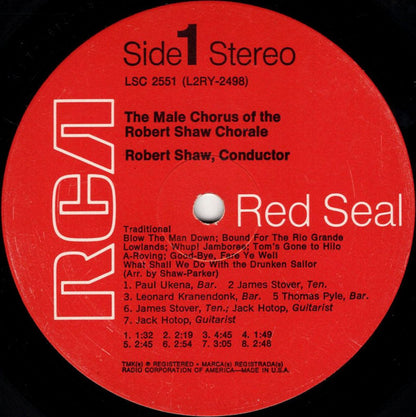 The Robert Shaw Chorale : Sea Shanties (LP, Album, RE)