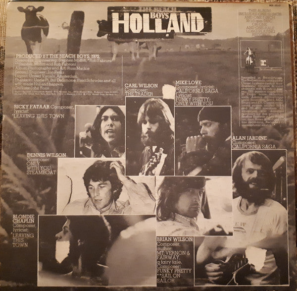 The Beach Boys : Holland (LP, Album, Ter + 7")