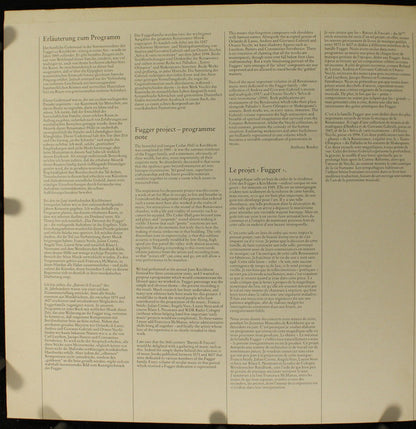 Gregor Aichinger, Constantino Ferrabosco, Hans Leo Haßler und Jakob Hassler, Orazio Vecchi, Jacopo Peeters - The Consort Of Musicke • Emma Kirkby • Anthony Rooley : All' Illustrissimi Signori Fuccari, II (Musik Aus Der Zeit Von 1573-1603) (LP)
