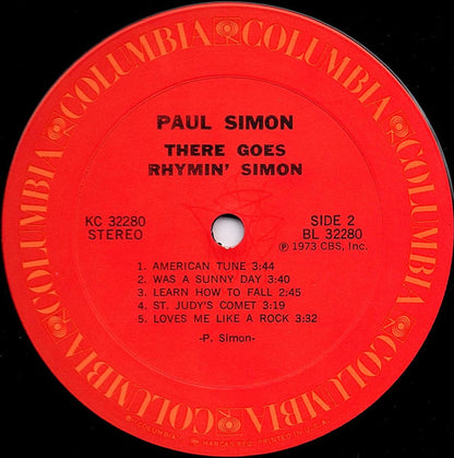 Paul Simon : There Goes Rhymin' Simon (LP, Album, Ter)