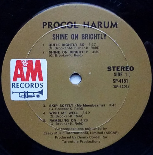 Procol Harum : Shine On Brightly (LP, Album, Mon)