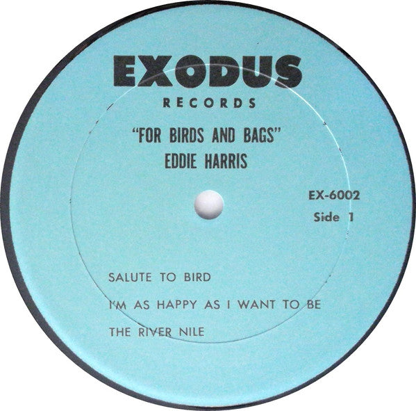 Eddie Harris : For Bird And Bags (LP, Album, RE)