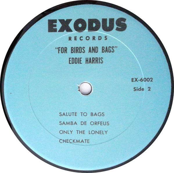 Eddie Harris : For Bird And Bags (LP, Album, RE)