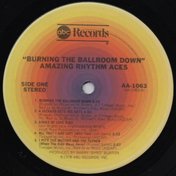 The Amazing Rhythm Aces : Burning The Ballroom Down (LP, Album, Ter)