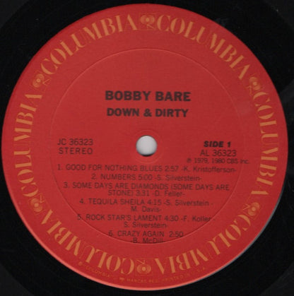 Bobby Bare : Down & Dirty (LP, Album, Pit)