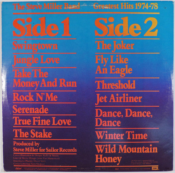 Steve Miller Band : Greatest Hits 1974-78  (LP, Comp, Win)