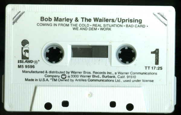 Bob Marley & The Wailers : Uprising (Cass, Album)