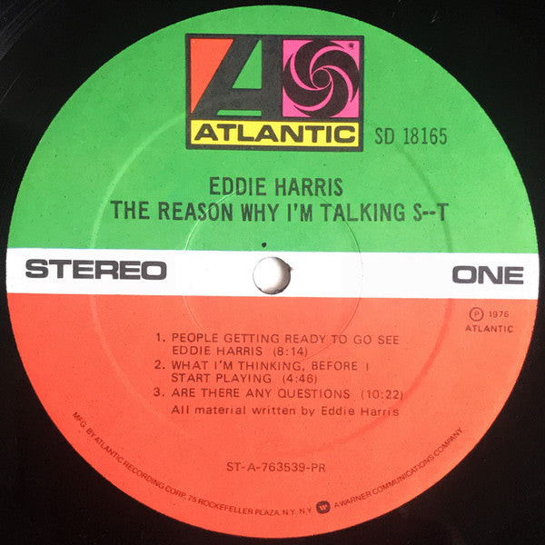 Eddie Harris : The Reason Why I'm Talking S--t (LP, Album, PR )