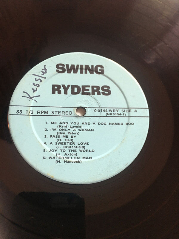 Swing Ryders : Volume 1 (LP, Album)