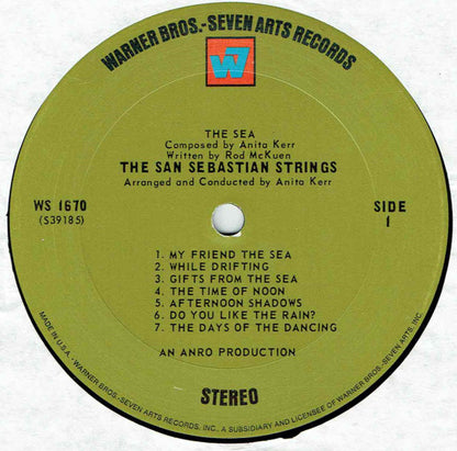 Anita Kerr, Rod McKuen / The San Sebastian Strings : The Sea (LP, Album, RP, San)
