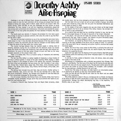 Dorothy Ashby : Afro-Harping (CD, Album, Ltd, RE, RM, Dig)
