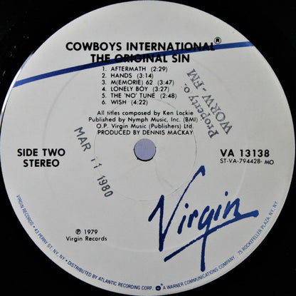 Cowboys International ®* : The Original Sin (LP, Album, MO)