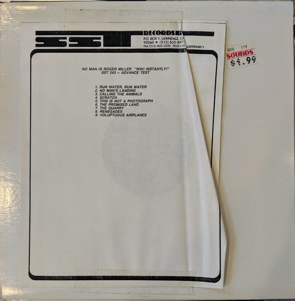 No Man is Roger Miller (2) : Win! Instantly! (LP, Album, TP)