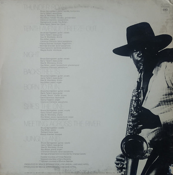 Bruce Springsteen : Born To Run (LP, Album, San)