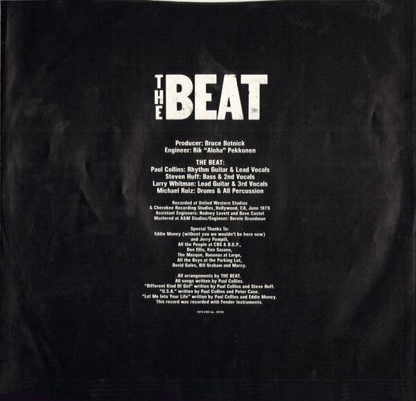 Paul Collins' Beat : The Beat (LP, Album)