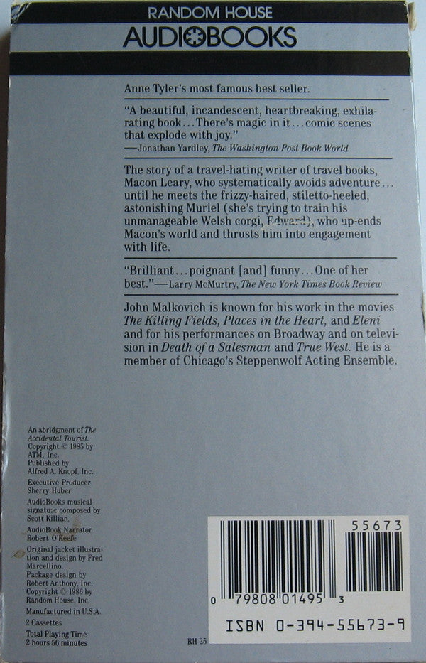 Anne Tyler (2) : The Accidental Tourist (2xCass)