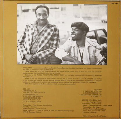 Peter King : A Soulfull Peter King (LP, Album)