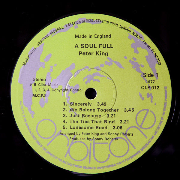 Peter King : A Soulfull Peter King (LP, Album)