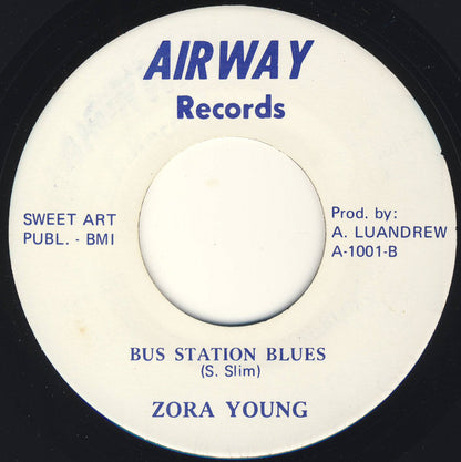 Zora Young : I Feel Like Stroking / Bus Station Blues (7", Single)