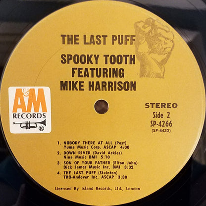 Spooky Tooth Featuring Mike Harrison (2) : The Last Puff (LP, Album, Pit)