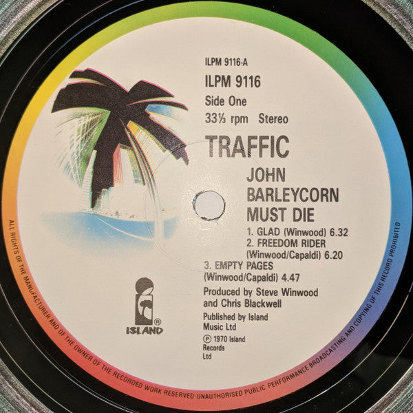 Traffic : John Barleycorn Must Die (LP, Album)