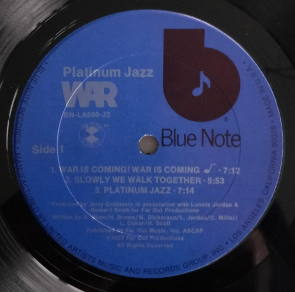 War : Platinum Jazz (2xLP, Comp, Gat)