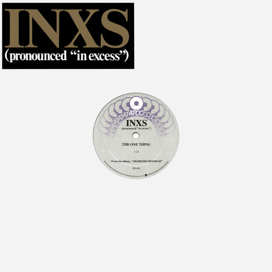 INXS : The One Thing (12", Promo)
