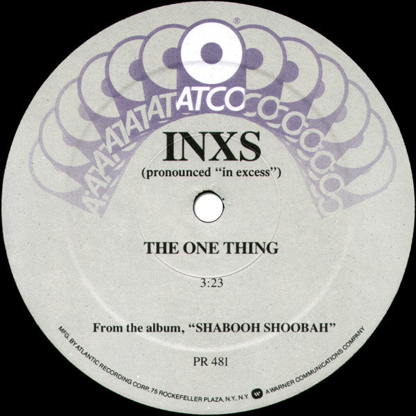 INXS : The One Thing (12", Promo)