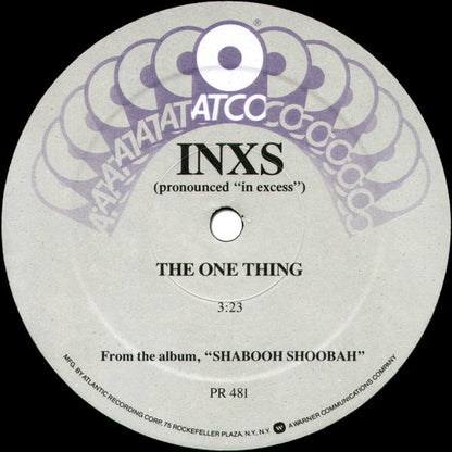 INXS : The One Thing (12", Promo)