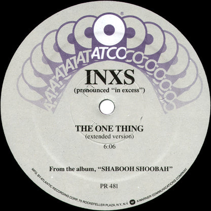 INXS : The One Thing (12", Promo)