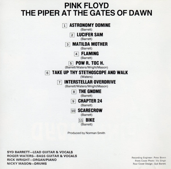 Pink Floyd : The Piper At The Gates Of Dawn (CD, Album, RE, Cap)