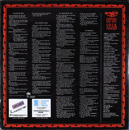 Red Plastic Bag : Red Hot Soca (LP, Album)
