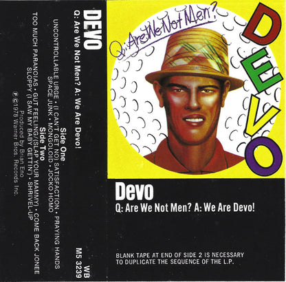 Devo : Q: Are We Not Men? A: We Are Devo! (Cass, Album)