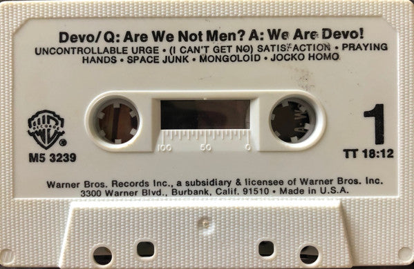 Devo : Q: Are We Not Men? A: We Are Devo! (Cass, Album)