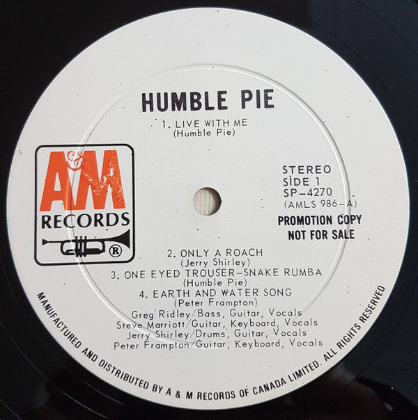 Humble Pie : Humble Pie (LP, Album, Promo)