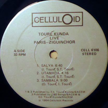 Touré Kunda : Live Paris-Ziguinchor (LP, Album, Gat)