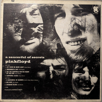 Pink Floyd : A Saucerful Of Secrets (LP, Album, Scr)