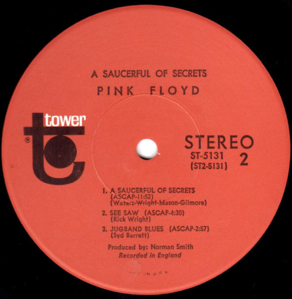 Pink Floyd : A Saucerful Of Secrets (LP, Album, Scr)