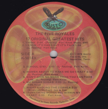 The 5 Royales : 17 Hits (LP, Comp, Red)