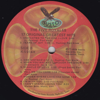 The 5 Royales : 17 Hits (LP, Comp, Red)
