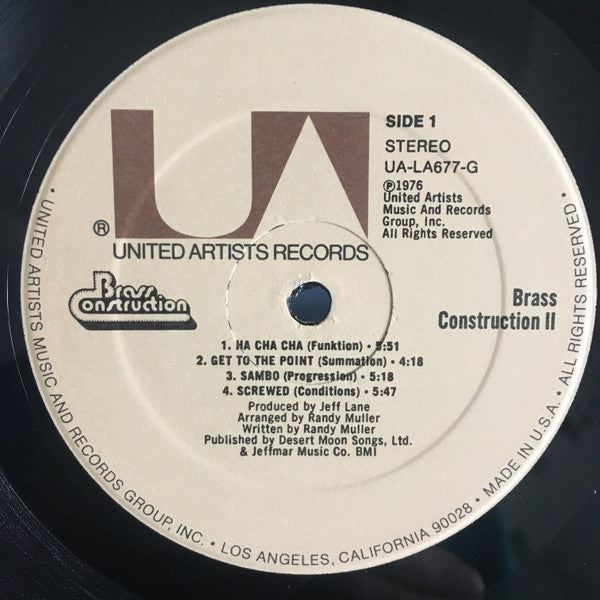 Brass Construction : Brass Construction II (LP, Album)
