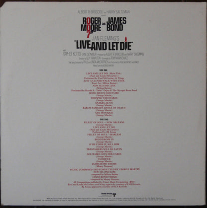 Various : Live And Let Die (Original Motion Picture Soundtrack) (LP, Album)